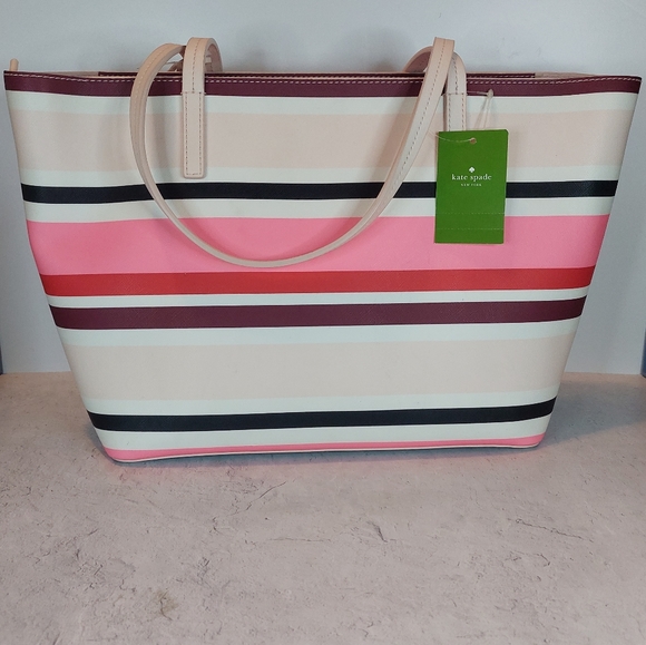 NWT Kate Spade Small Margareta Zip Top Multicolor Tote - Picture 2 of 13